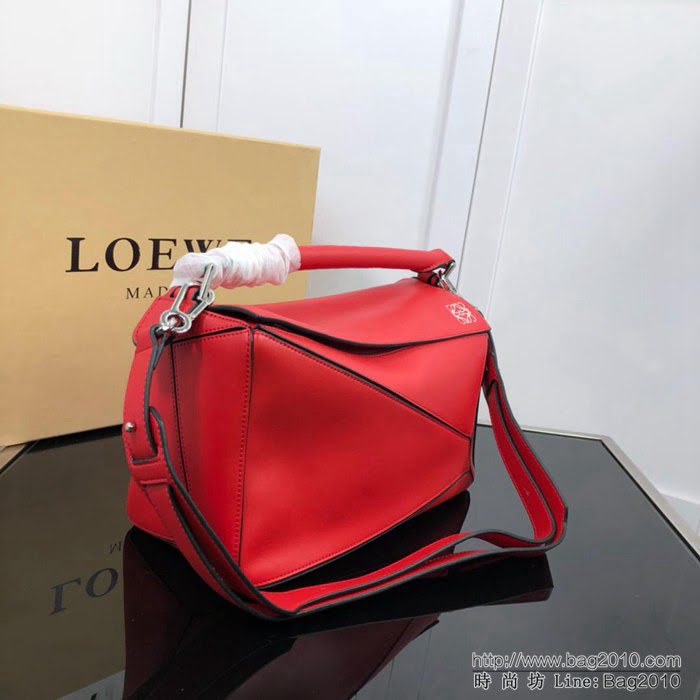 LOEWE羅意威 拼色熱銷款 puzzle bag 可折疊 牛皮手提肩背包 大小號 L0153  jdl1239